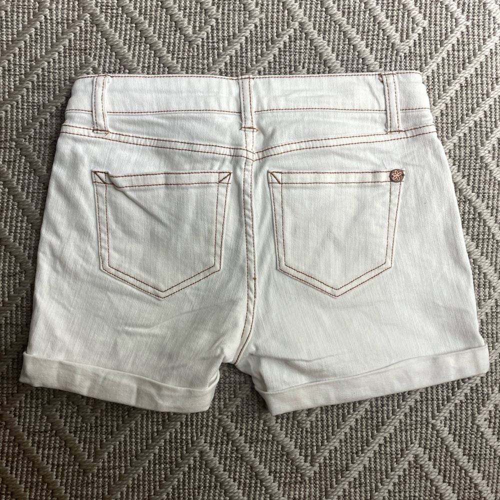 Matilda Jane 435 Girls Off White Denim Shorts - Picture 2 of 5